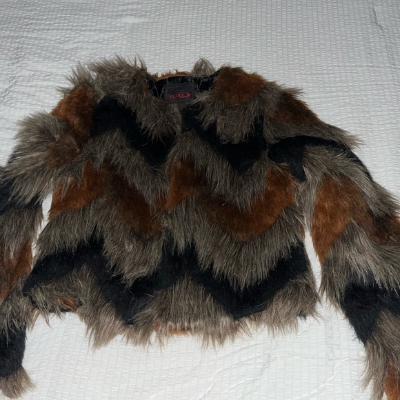 Yoki New York Jackets & Blazers - Yoki New York Faux Fur Jacket. Size Medium. Brown, black and rust colored.